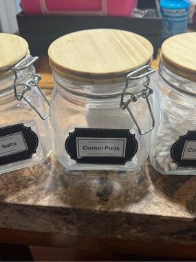 Glass jars